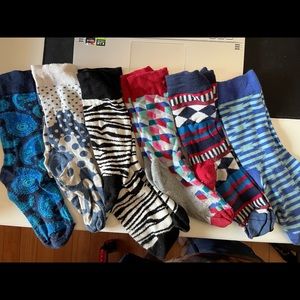 Happy Socks 6 pairs of different designs size 10-13